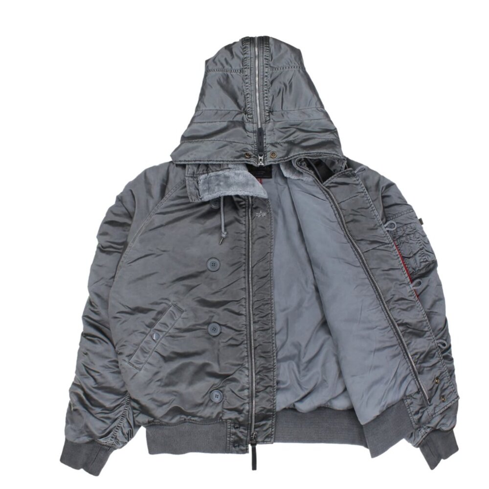 Alpha Industries Silver N-2B Battlewash Parka- Large - Picture 11 of 13